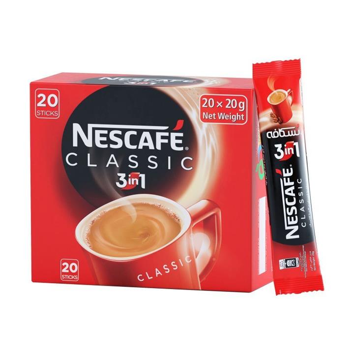 کافی میکس کلاسیک 3 در 1 نسکافه بسته 20 عددی